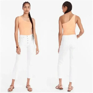 J. Crew vintage slim-straight jean in white Size 32 TALL NWT